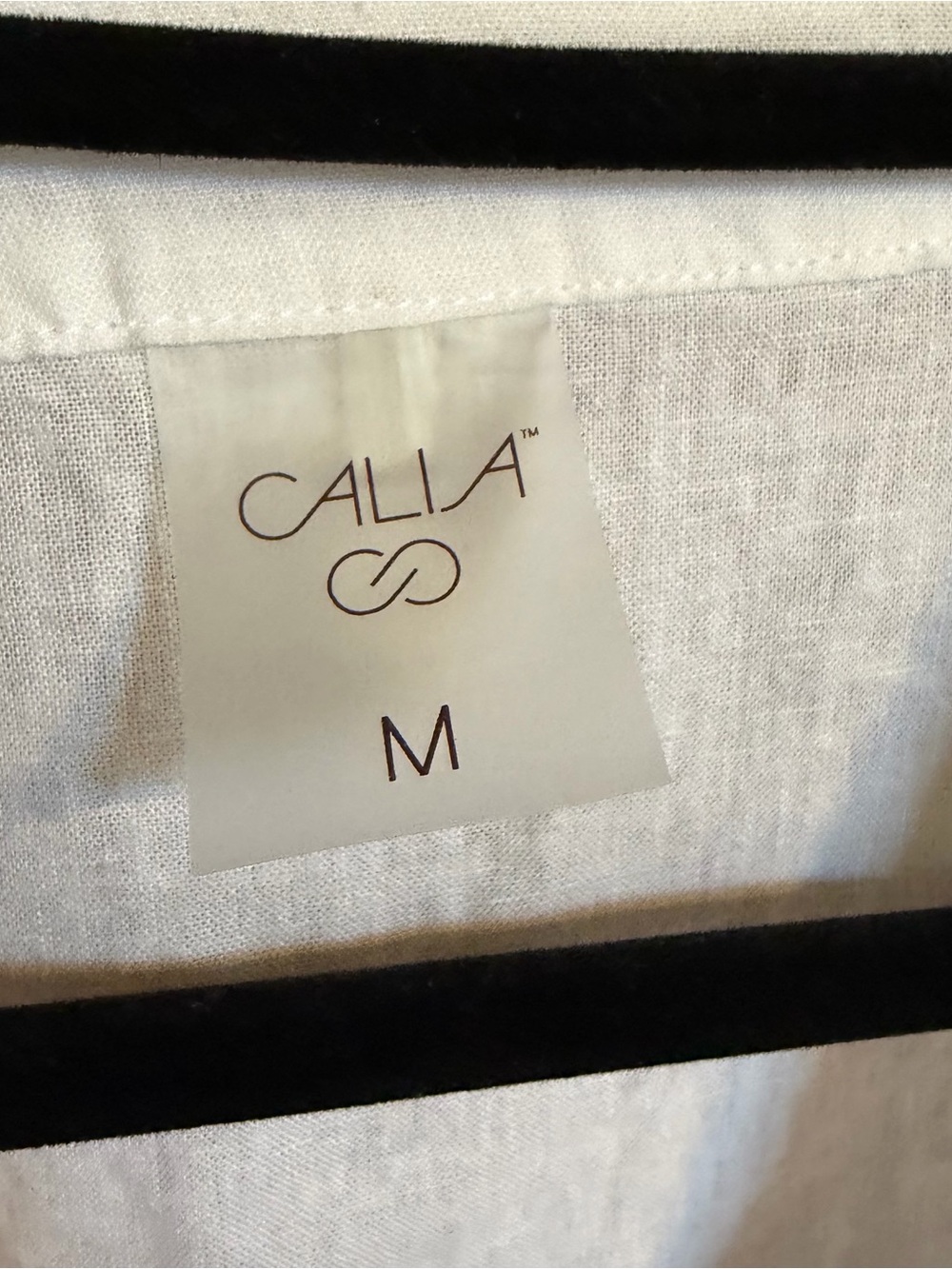 Calia Linen Blend White Coverup - Picture 5 of 7